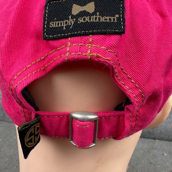 Simply Southern Follow Your Arrow Pink & Black Baseball Cap Hat Adjustable Strap - Picture 10 of 16